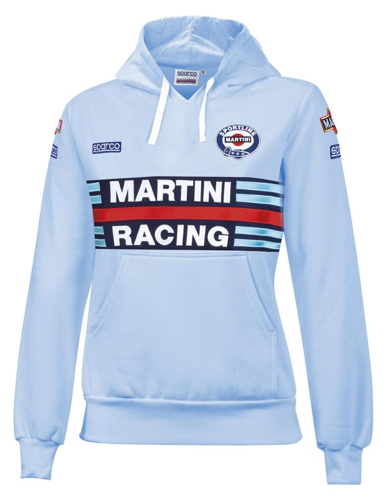 Dámska mikina SPARCO Martini Racing, bledomodrá